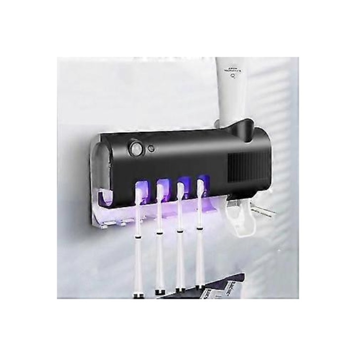 UV fogkefe sterilizáló, fehér, 19x12.5x4.7cm szett