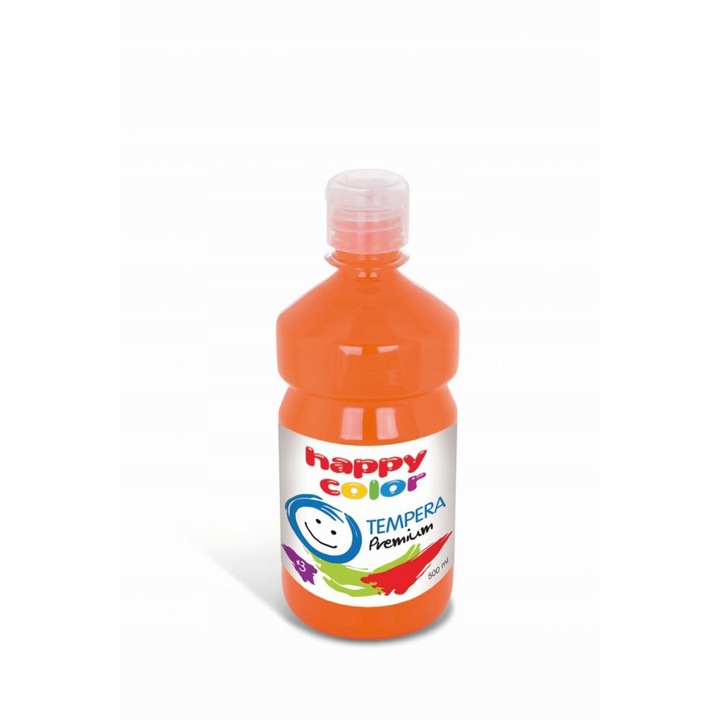 Vopsea Tempera Portocalie pentru Scoala, Sigura, 500 ml
