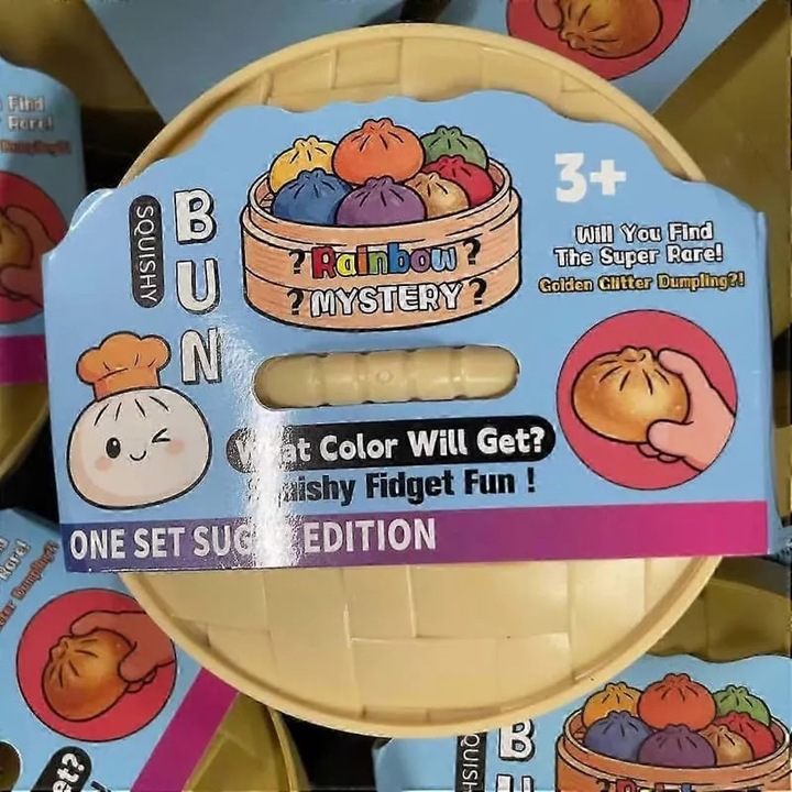 Interaktív Squishy Bun játék, többszínű, 3-4 év