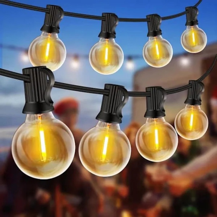 LED лента 20м, 32 крушки, водоустойчива, топло бяла