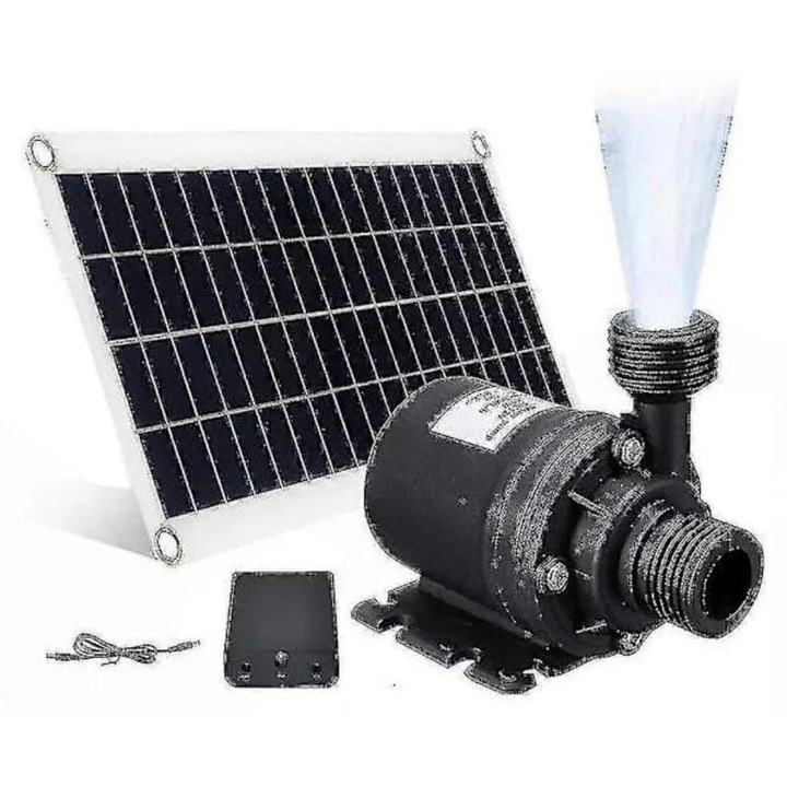 Napelemes kerti vízpumpa 800L/h 12V 50W csendes