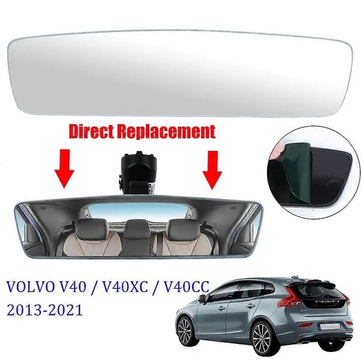 Вътрешно огледало Volvo V40 V40XC V40CC 2013-2021 сребристо 3мм