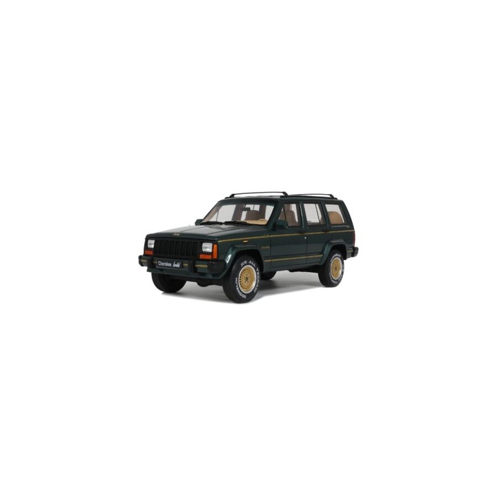 1995-ös Jeep Cherokee XJ Limited Hunter Green autómodell 1:18 méretarányban, Otto Models (OT1204)
