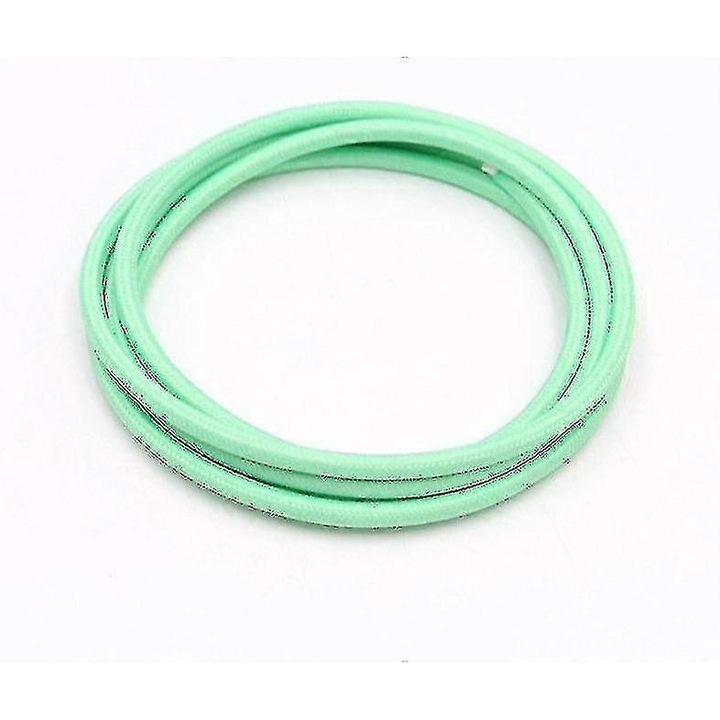 Гъвкав кръгъл текстилен кабел винтидж 2x0.75mm² зелен 5м