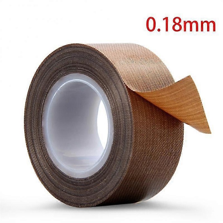 PTFE лента, устойчива на високи температури, 0.18mm дебелина, кафява, 10mx20mm