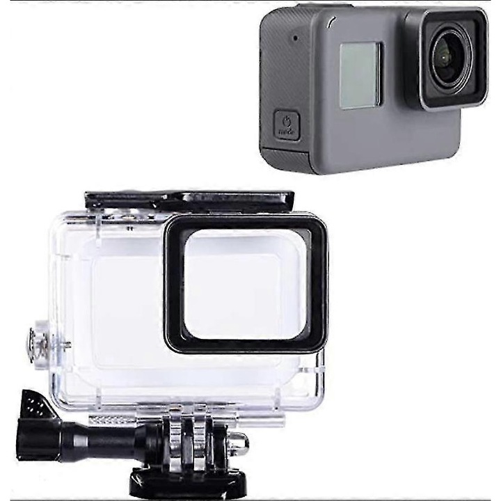 Водоустойчив калъф за камера, 45м, прозрачен, GoPro 5 6 7 Black