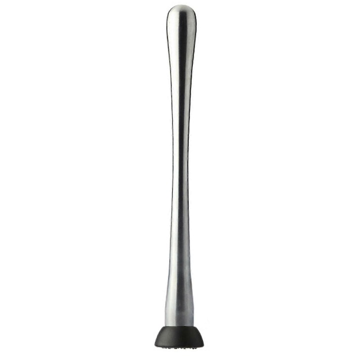 Muddler cocktail din otel inoxidabil, ergonomic, 22.5x20.5x20.5cm, argintiu