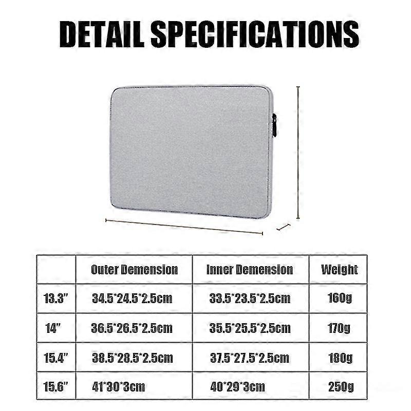 Husa laptop 14 inch negru, 36.5x26.5x2.5cm, usoara si rezistenta la socuri