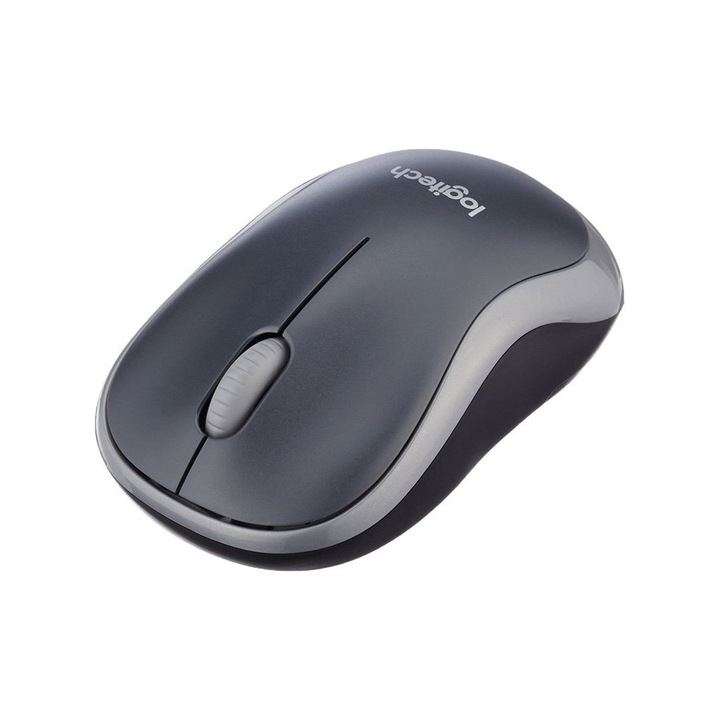 Logitech M185 безжична сива мишка за лаптоп