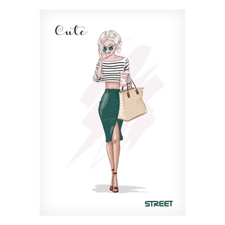Caiet STREET Cute A5 54 file liniat