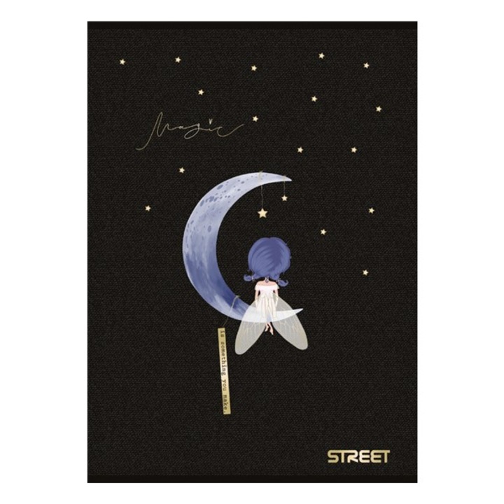 Caiet STREET Black&Gold A5 54 file liniate
