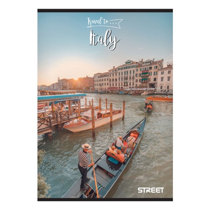Caiet STREET Travel To A5 54 file liniat