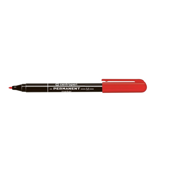 Перманентен маркер 1мм, M, Centropen 2846 червен