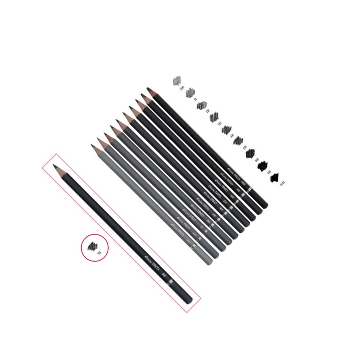 Creion Grafit 5B, Negru DACO sku11