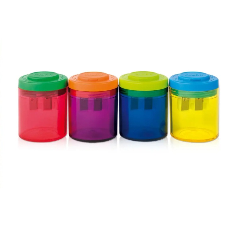 Ascutitoare Dubla Collection cu Container, Standard si Jumbo, Multicolor MILAN sku28