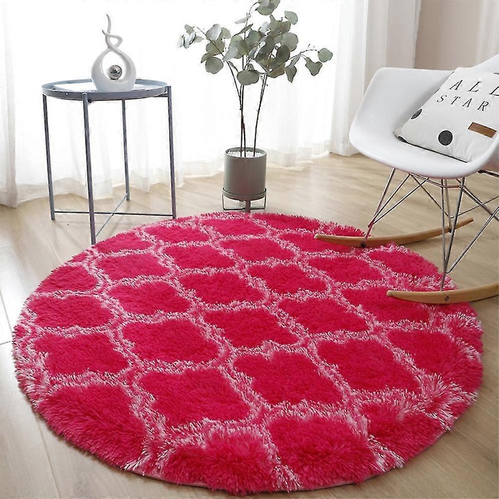 Covor rotund, poliester, moale, confortabil, 40x40cm-200x200cm