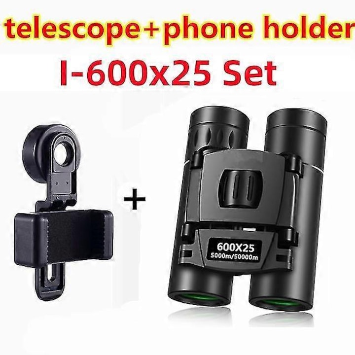 Професионален бинокъл 900x25, BAK4, преносим, черен, 9x2.8см