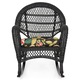 Set mobilier gradina/terasa fotoliu, balansoar, canapea si masuta, Maison Mex SUSAN, negru/multicolor