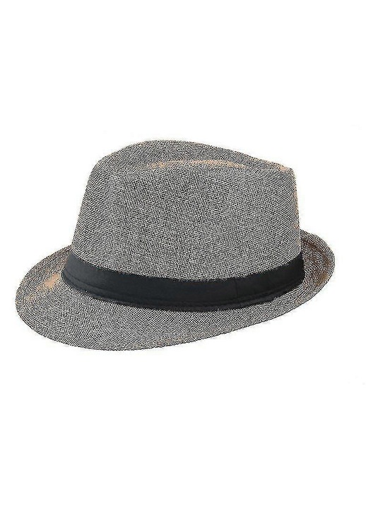 Palarie fedora unisex multicolor, bumbac, 58cm, bor scurt