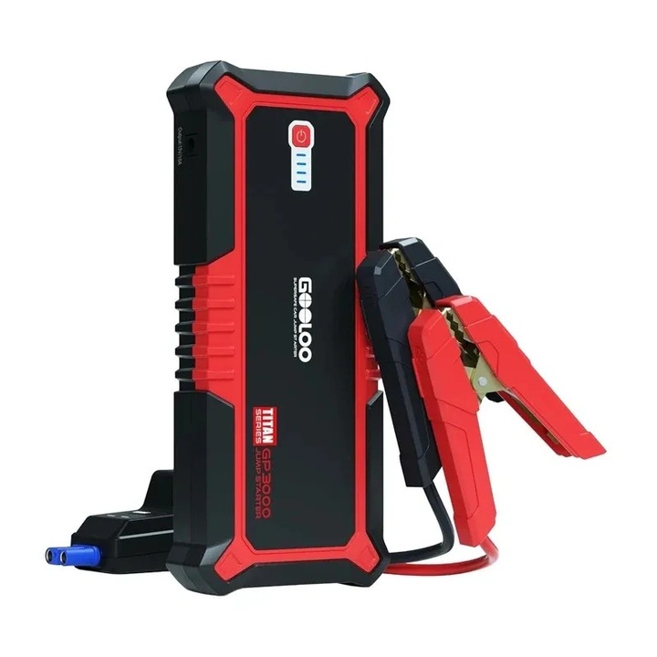 Устройство за стартиране на автомобил GOOLOO GP3000, 3000A, 59.2Wh, power bank USB-C, LED фенерче, 12V