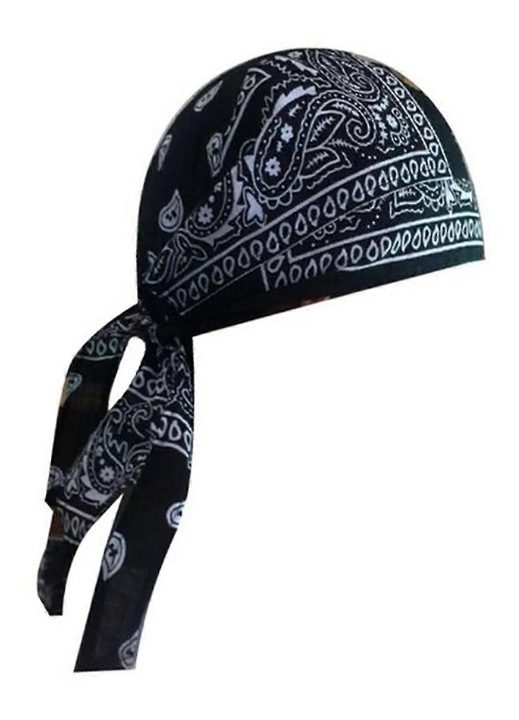 Bandana barbati, model paisley, elastica, confortabila, multicolor, marime universala