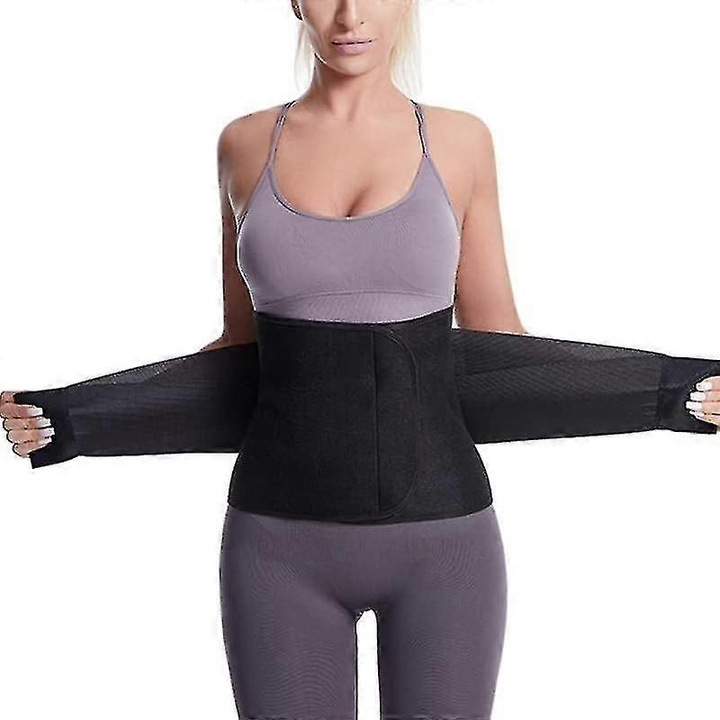 Centura postpartum reglabila neagra 2XL, suport abdominal si pentru spate, elastica si respirabila
