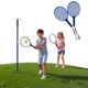 Joc de tenis Fun Swingball, 2 rachete, 1 minge, inaltime reglabila de la 153 la 167 cm, Structura din otel, Multicolor