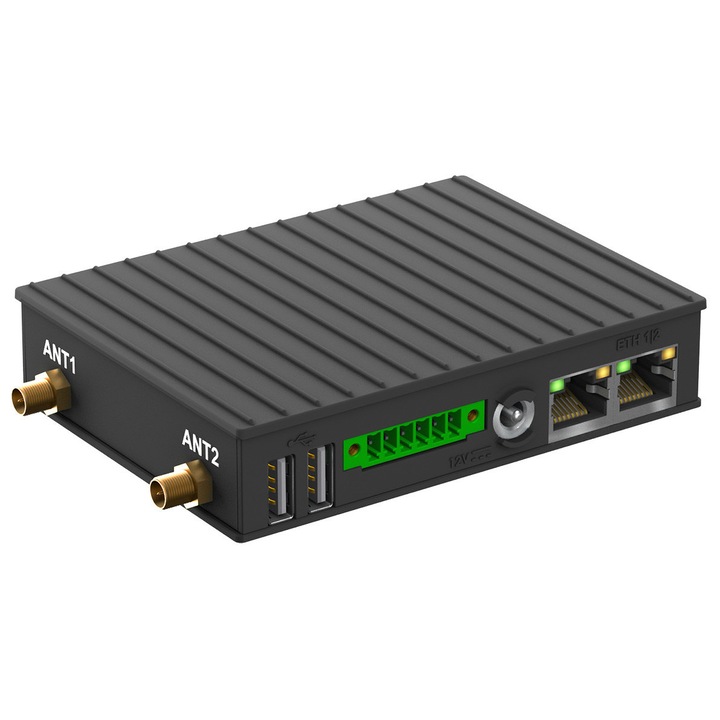 Router vezeték nélküli CompuLab IOT-GATE-iMX8, 4GB RAM, 32GB eMMC, 4G LTE modem, Dupla LAN port