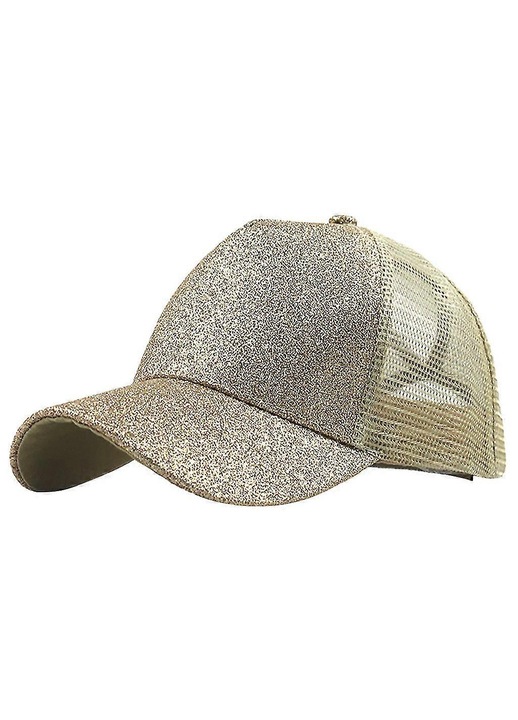 Sapca baseball unisex, slot coada inalta, glitter, ajustabila 52x65cm