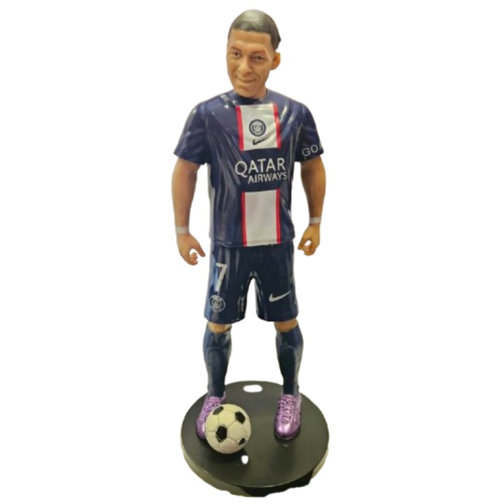 Focista figura, Mbappé, Műanyag, 26 cm