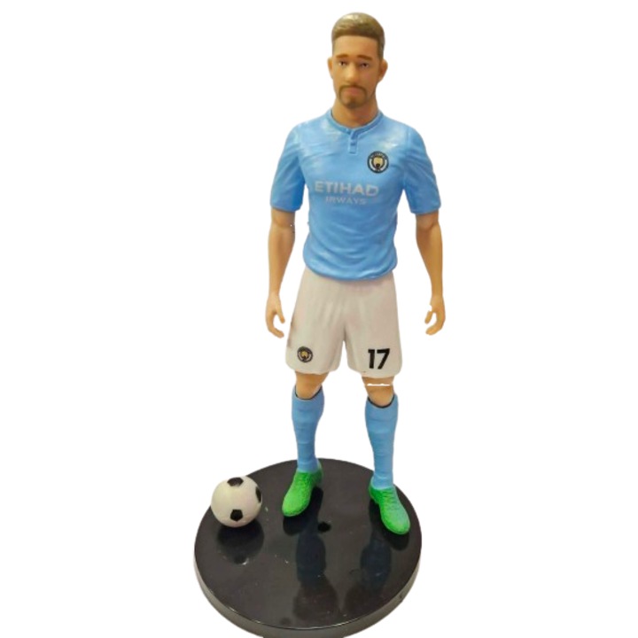Futballista figura, Kevin De Bruyne, Műanyag, 26 cm