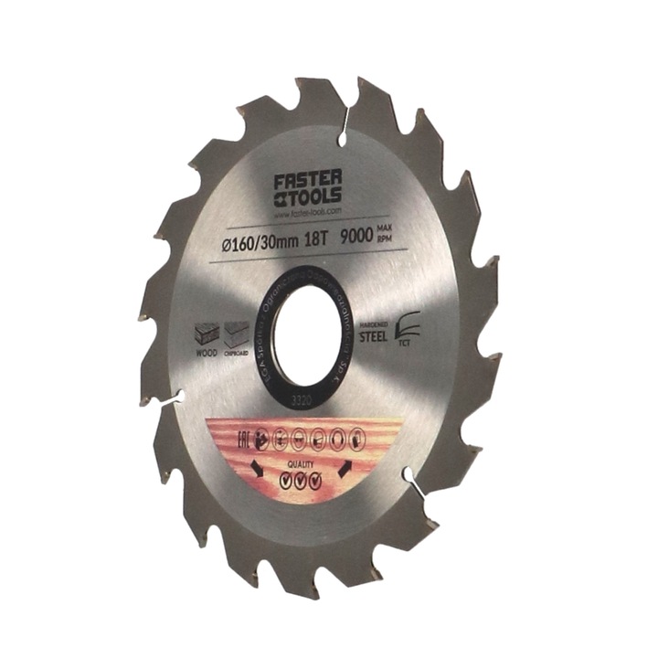 Disc 184x30mm gaura pentru ferastrau circular diametru 24 dinti Faster Tools