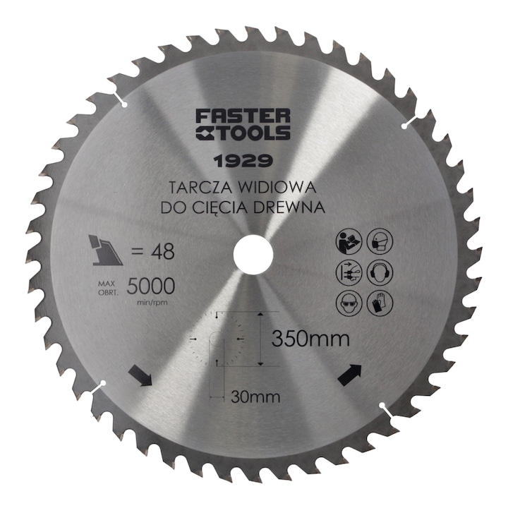 Disc 400x30mm gaura pentru ferastrau circular diametru 48 dinti Faster Tools