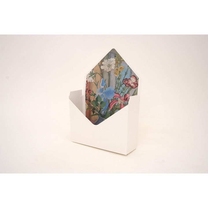 12 db boríték virágkötészethez, fehér színű, 15x5x30 cm, B.S.P. / SL1236-1