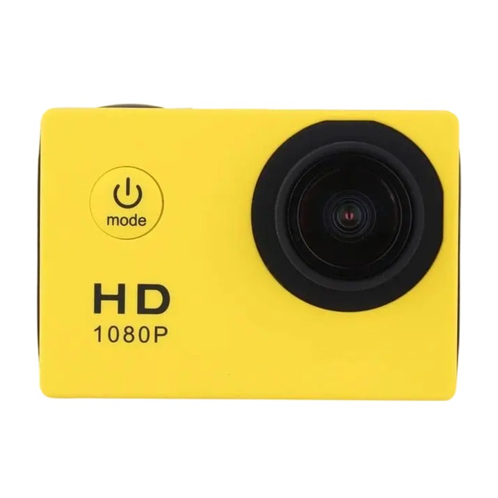 Mini sport videokamera 1080P, vízálló, hordozható, 5.7x4x2.3 cm