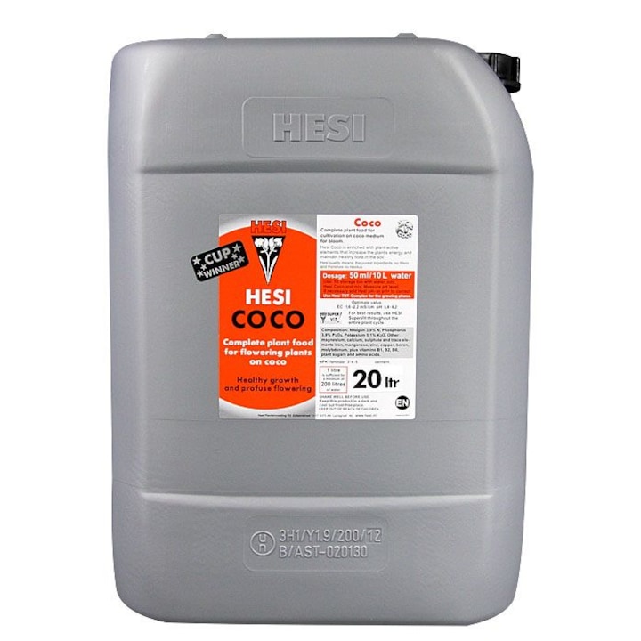 Îngrășământ mineral pentru cocos Hesi Coco, 20L
