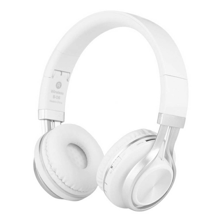 Összecsukható Bluetooth sztereó fejhallgató, mikrofonnal, fekete, állítható
