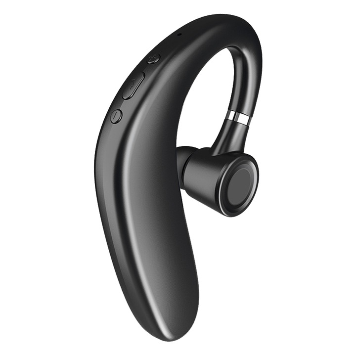 Casti wireless Bluetooth 5.0, 35h convorbire, rezistente la apa, negru