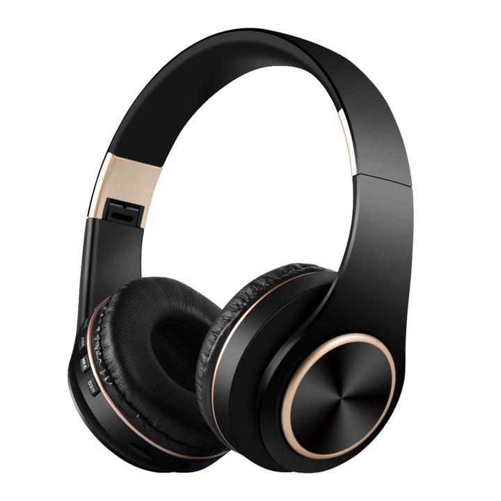 Összecsukható vezeték nélküli Bluetooth 5.1 fejhallgató, zajcsökkentés, mély basszus, kék