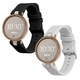 Set 2 curele smartwatch Kwmobile pentru Garmin Lily Sport, curea reglabila, silicon, negru, alb