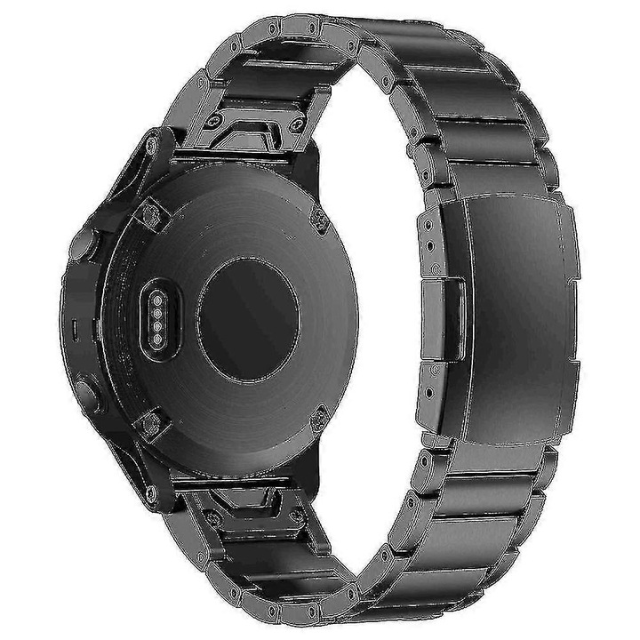 Curea ceas titan 26mm negru 189mm set