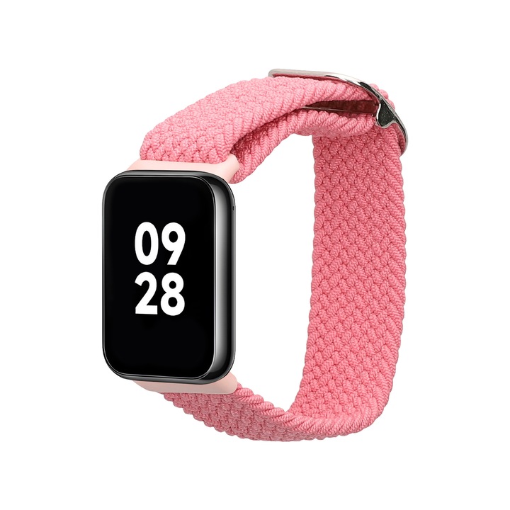 Curea smartwatch Kwmobile pentru Xiaomi Smart Band 8 Pro, Band 9 Pro, Redmi Watch 5, Redmi Watch 4, nailon, roz