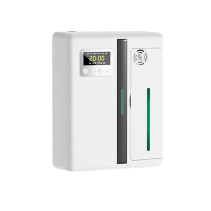 Интелигентен арома дифузер, Дифузер за парфюм, 160 мл, Bluetooth, Монтаж на стена или на маса, Таймер, За офис, хотел, спа, Бял