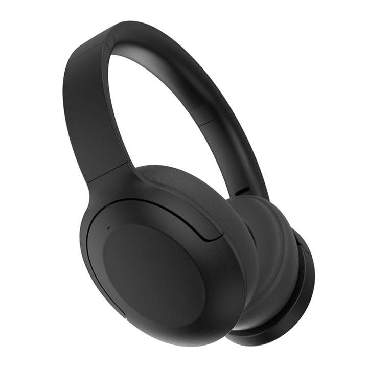 Vezeték nélküli over-ear fejhallgató aktív zajszűréssel, Bluetooth 5.3, 18 óra üzemidő, fekete