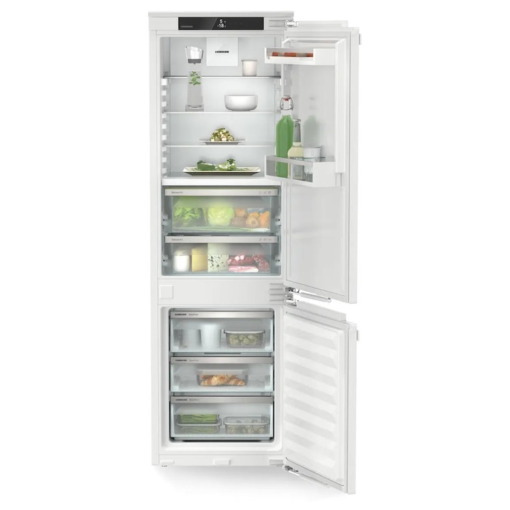 Combina frigorifica integrabila Liebherr ICBa 5123 plus BioFresh, SmartFrost, Clasa A, H 177 cm, 255 L, Alb
