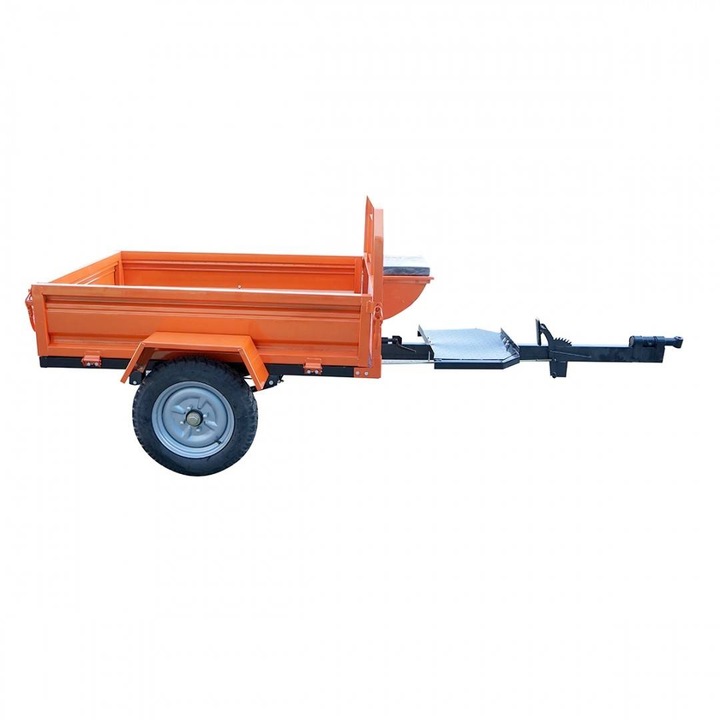 Motorkultivátor utánfutó 450Kg, 400-12 abroncsok, 140x100x30cm plató
