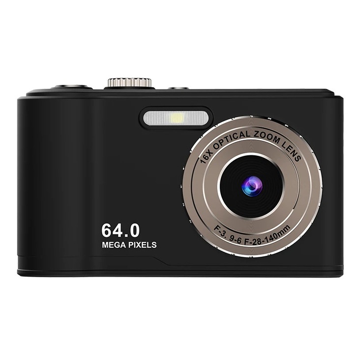 Camera digitala, CCD 64 MP, Autofocus, Zoom 16x, Cititor de carduri USB, Adaptor Type‑C, Senzor 0, 94 cm