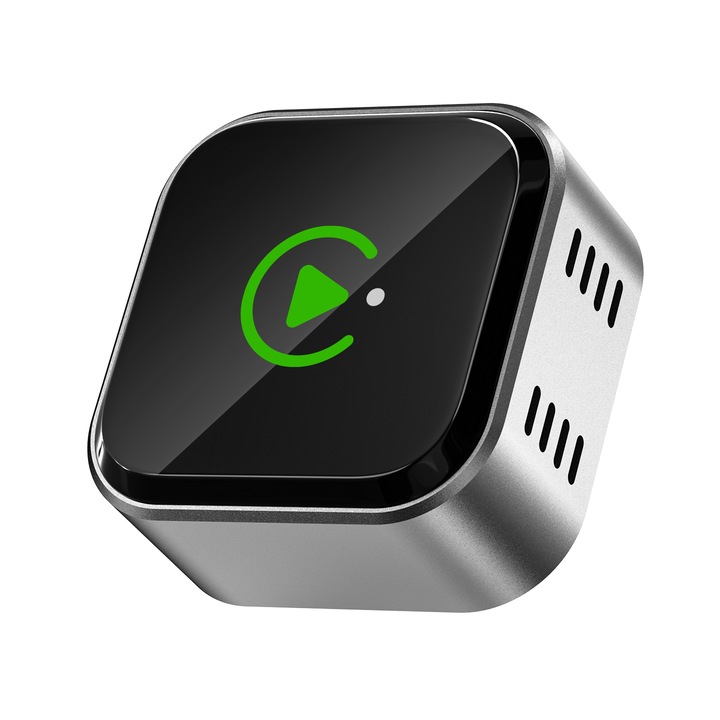 Adapter Autó Vezeték nélküli 2 az 1-ben CarPlay és Android Auto Univerzális, gyári vezetékes CarPlay-jel rendelkező autókhoz, Bluetooth, Plug & Play, Automatikus újracsatlakozás