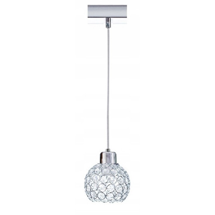 Lampa Wisząca Crom Cristal E27 Moderna