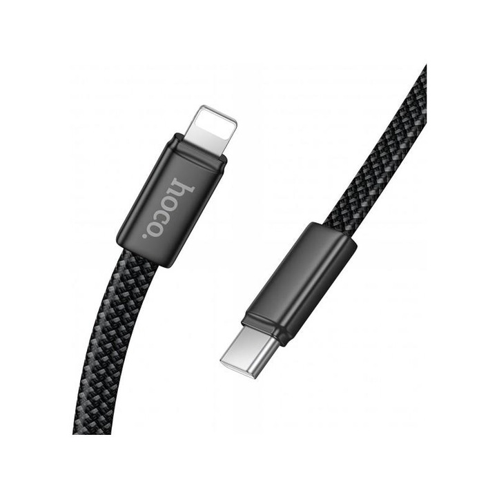 Cablu Date si Incarcare USB-C - Lightning HOCO X125 30W 1m Negru